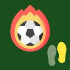 Icon of Power kick. RF/LF